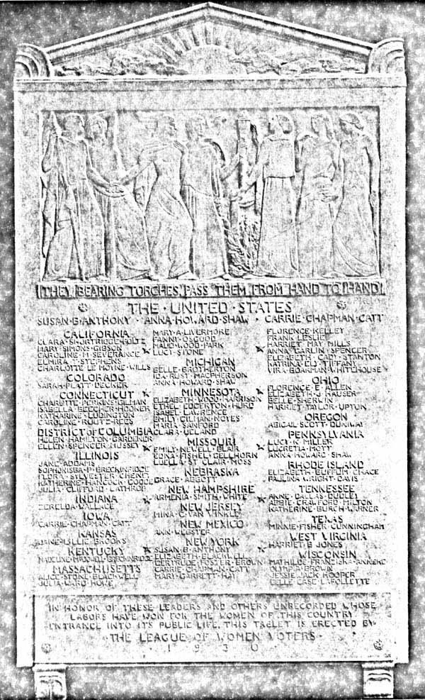 League of Women Voters Roll of Honor